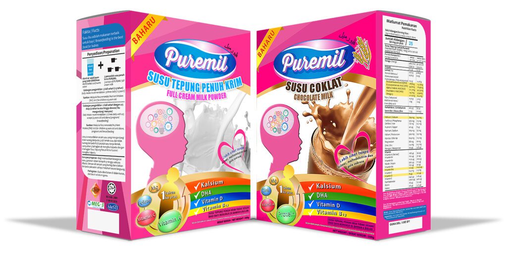 Susu Penuh Krim Puremil Perisa Asli Coklat 20
